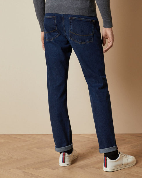 SOLANG-Denim-Straight mis wash jeans- Ted Baker Romania